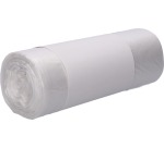 Deiss sac à ordures, ft 63 x 70 x 0,11 cm, transparent, HDPE, rouleau de 50 pièces