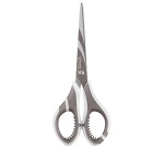 Maped schaar Zenoa fit, ft 17 cm, rechts, ronde punt, RVS, blauw, blister van 1 stuk