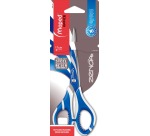 Maped schaar Zenoa fit, ft 17 cm, rechts, ronde punt, RVS, blauw, blister van 1 stuk