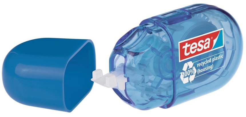 Tesa mini correctieroller blauw