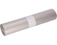 Deiss sac à ordures 120 l, ft 70 x 110 cm, transparent, HDPE, rouleau de 25 pièces
