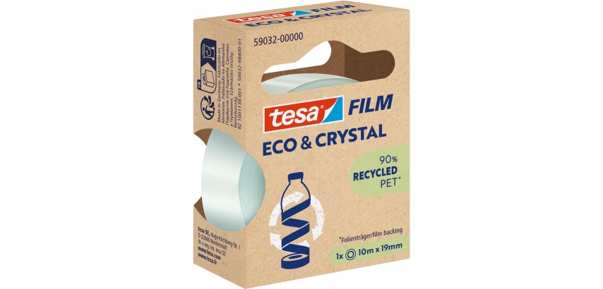 Tesa eco & crystal adhesive tape 59032 19mmx10m transparent blister