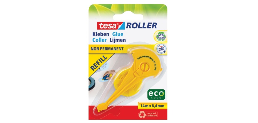 Tesa Roller navulling lijmroller niet-permanent ecoLogo, op blister