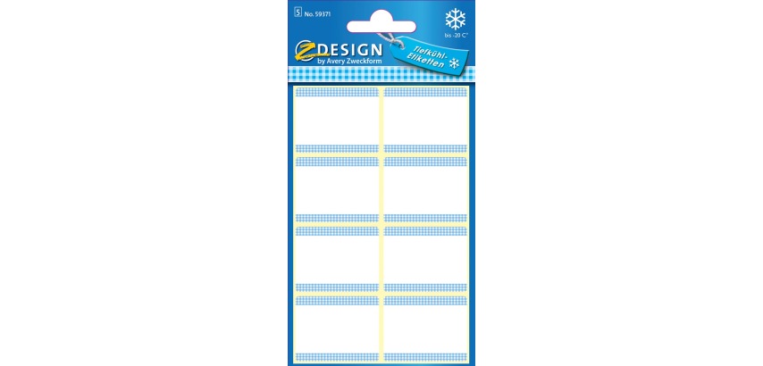 ZDesign Gefrieretiketten HOME weiß - Packung mit 40 Stück