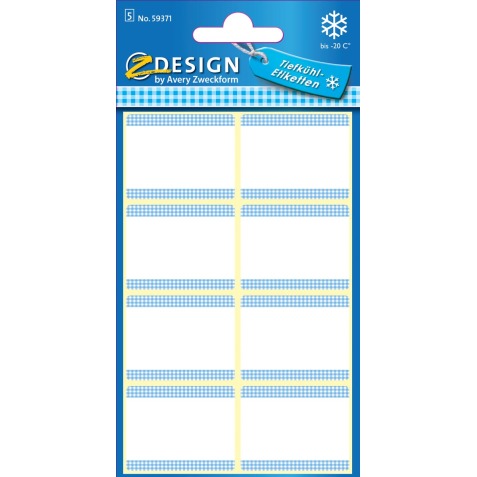 Avery freezer labels in blister white - 40 labels