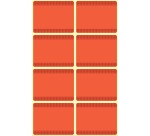 Avery étiquettes congelation en blister, rouge, 40 étiquettes