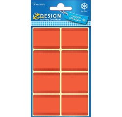 Avery freezer labels in blister red - 40 labels