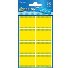 Avery freezer labels in blister yellow - 40 labels