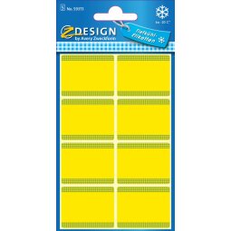 Avery freezer labels in blister yellow - 40 labels