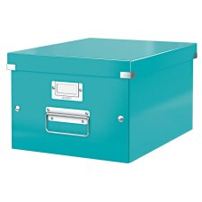 Leitz WOW boîte de rangement Click & Store, ft A4, bleu glacier