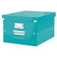 Leitz WOW boîte de rangement Click & Store, ft A4, bleu glacier