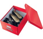 Leitz WOW Click & Store Storage Box, Size M, Red