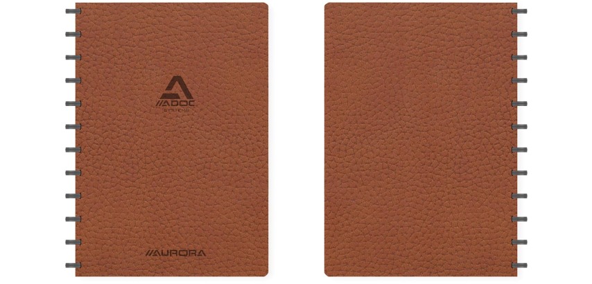 ADOC Business A4 Notebook 5x5mm Grid 144 pages 90g Brown