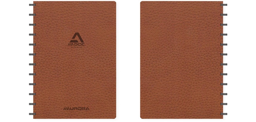 Cahier ADOC Business A4 carreau 5x5mm 144 pages 90g brun