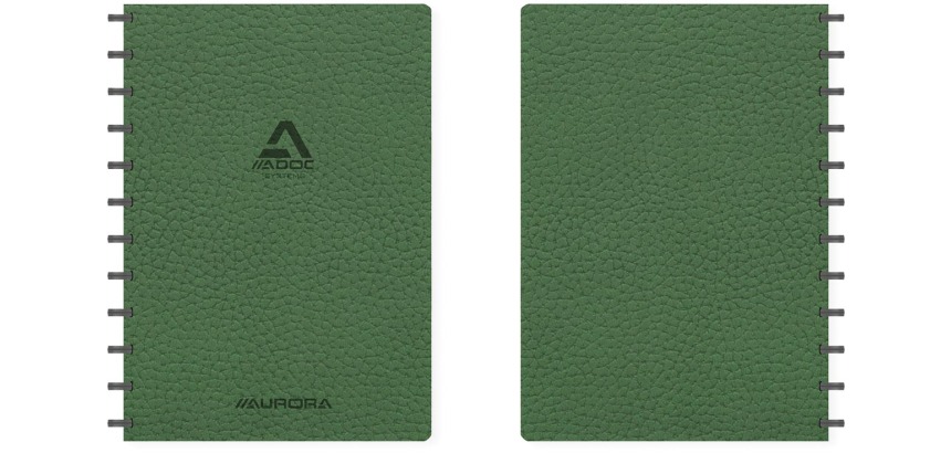 Schrift Adoc Business A4 ruit 5x5mm 144 pagina's 90gr groen