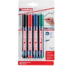 Whiteboardmarker edding 360 rond 1.5-3mm assorti blister à 4 stuks