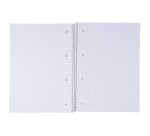 OFFICE products spiral-bound notebook, A4, 80 sheets, 5mm grid