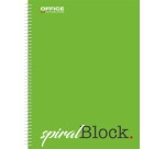 OFFICE products spiraalschrift, A4, 80 blad, geruit 5mm