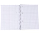 OFFICE products spiral-bound notebook, A5, 80 sheets, 5mm grid