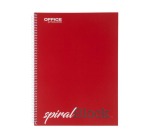 OFFICE products spiral-bound notebook, A4, 80 sheets, lined