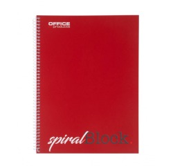 OFFICE products cahier à reliure spirale, A4, 80 feuilles, ligné
