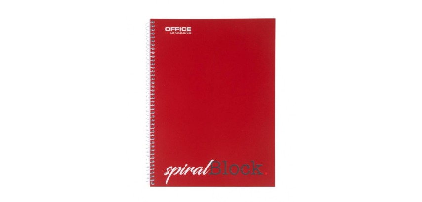 OFFICE products spiral-bound notebook, A4, 80 sheets, lined