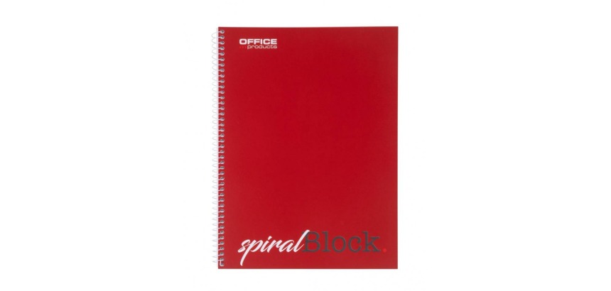 OFFICE products spiral-bound notebook, A4, 80 sheets, lined
