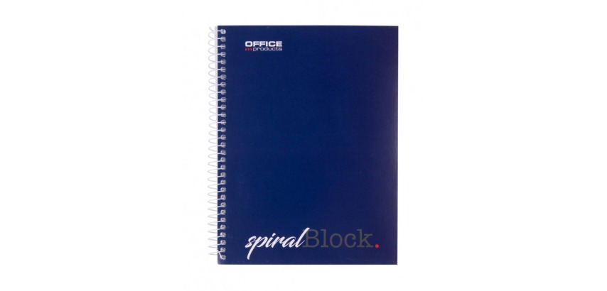 OFFICE products spiral-bound notebook, A5, 80 sheets, lined