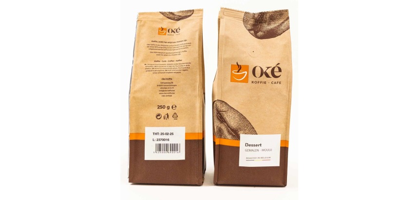 Oké Kaffee, gemahlen, Packung 250 g, Dessert
