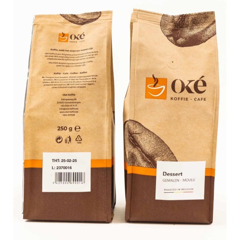 Oké koffie, gemalen, pak van 250 g, Dessert