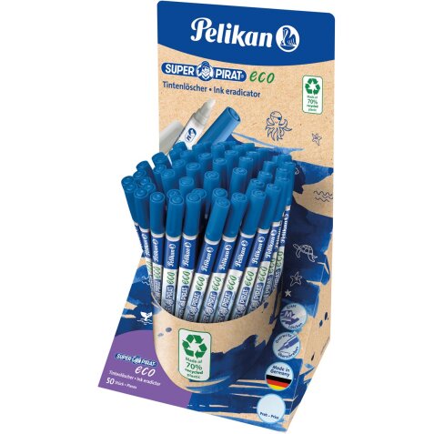 Pelikan Super Pirat Eco inktuitwisser, display van 50 stuks