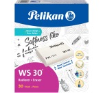 Pelikan gum WS30, large, wit, doos van 30 stuks