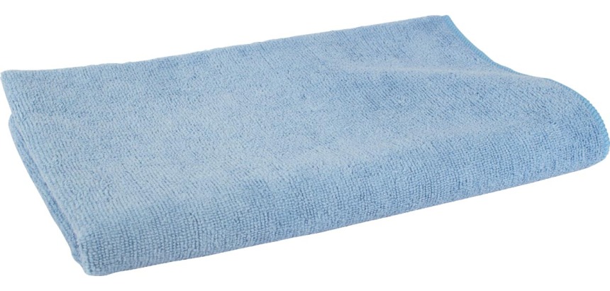 Serpillière en microfibre, ft 60 x 80 cm, bleu, paquet de 5 pièces