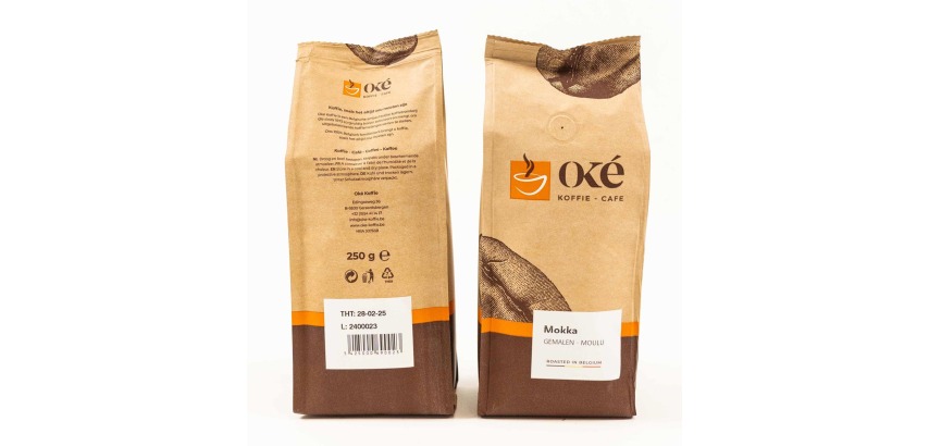 Oké café, moulu, paquet de 250 g, Mokka