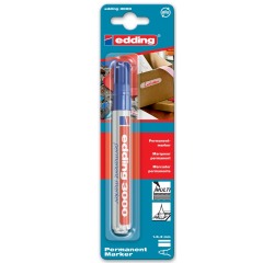 edding 3000 Marker Bullet Tip 1.5-3mm Blue in Blister Pack