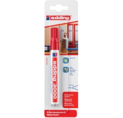 Edding 3000 Marker Rundspitze 1,5-3mm Rot im Blisterpack