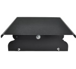 Desq repose pieds, métal, 3 hauteurs réglables, heavy duty, noir