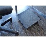 Desq repose pieds, métal, 3 hauteurs réglables, heavy duty, noir