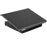 Desq repose pieds, métal, 3 hauteurs réglables, heavy duty, noir