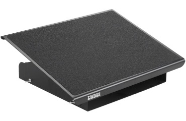 Desq repose pieds, métal, 3 hauteurs réglables, heavy duty, noir