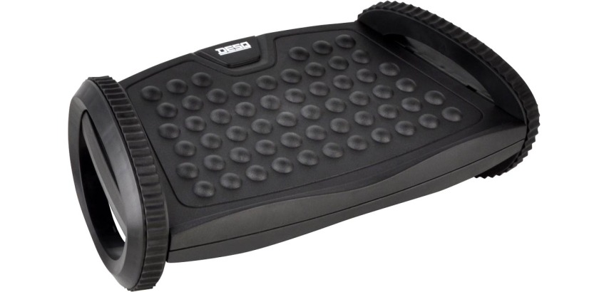 Desq footrest, 2 adjustable heights, rocking motion, black