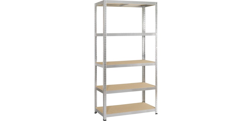 Avasco Strong Shelf 175, ft 176 x 90 x 40 cm, 5 shelves, galvanized
