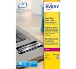 Avery L6011-20 ultra-resistente Etiketten, Format 63,5 x 29,6 mm (B x H), 540 Etiketten, Silber