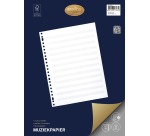 Multo muziekpapier voor ft A4, 23-gaatsperforatie, 50 vel