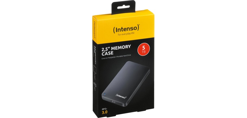 Intenso Memory Case disque dur portable, 5 To, noir