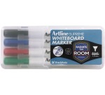 Artline Supreme marqueur pour tableau blanc, etui de 4 pièces, assorti