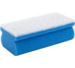 Schwamm kratzend blau/weiß mit Rille 7x14cm 10 Stück