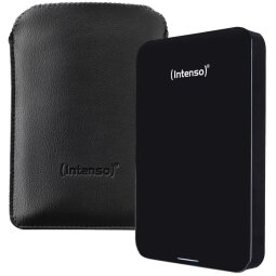 Intenso Memory Case draagbare harde schijf, 4 TB, zwart, met beschermingsetui