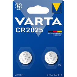 Varta pile bouton Lithium CR2025, blister de 2 pièces