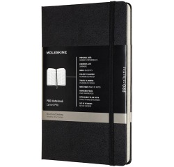 Moleskine notitieboek professional,  ft A4, gelijnd, harde cover, 189 blad, zwart